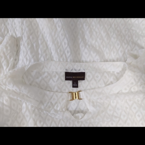 🎄 3/$35 Dana Buchman Sheer Blouse with Cami - Picture 3 of 9